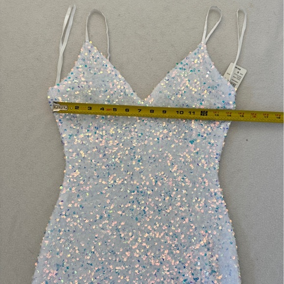 NWT Windsor Kathy Iridescent Sequin Mini Dress S - Picture 8 of 13